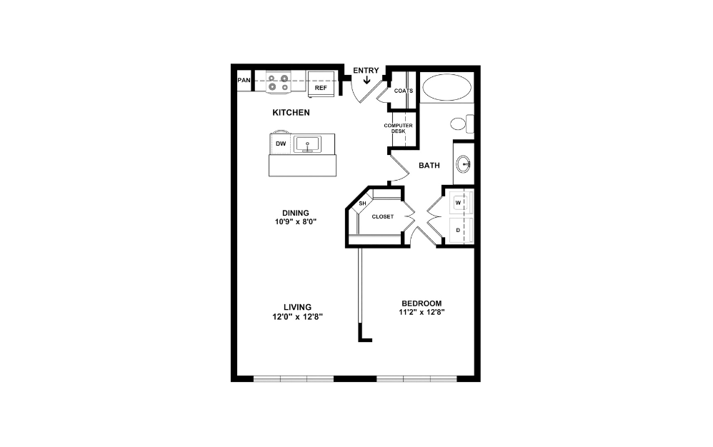 2D Flat Floorplan - A3