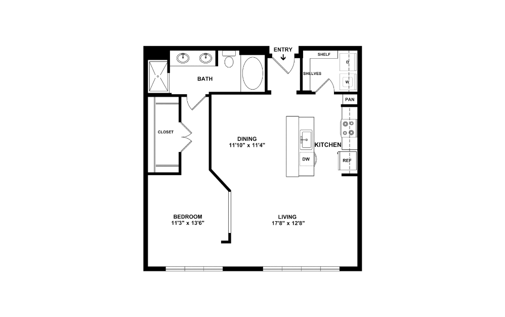 2D Flat Floorplan - A5