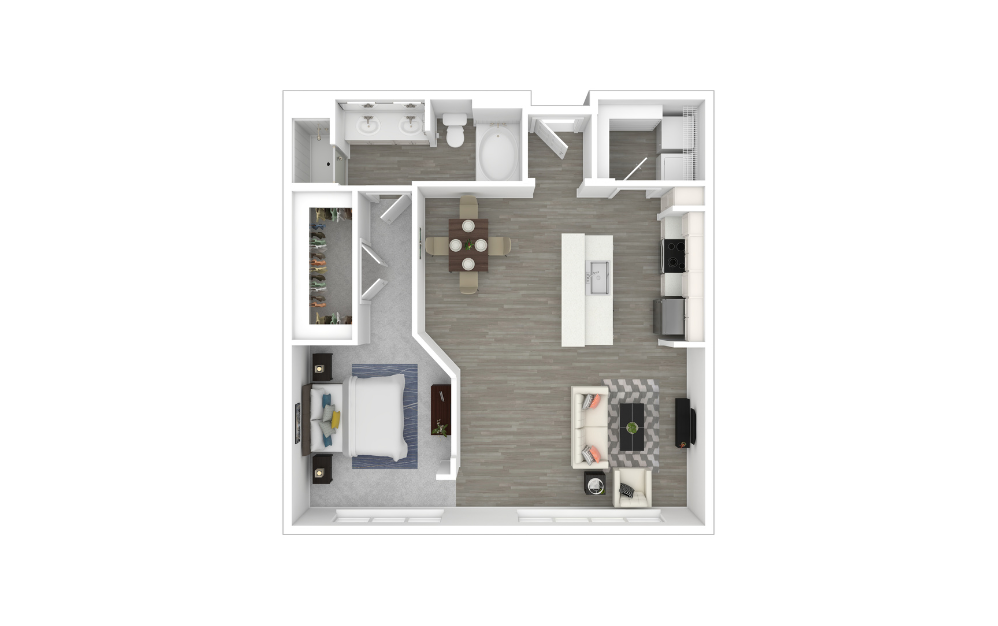 3D Furnished Floorplan - A5