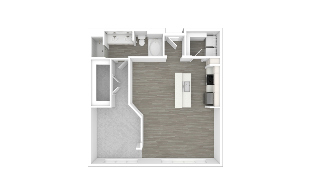 3D Unfurnished Floorplan - A5