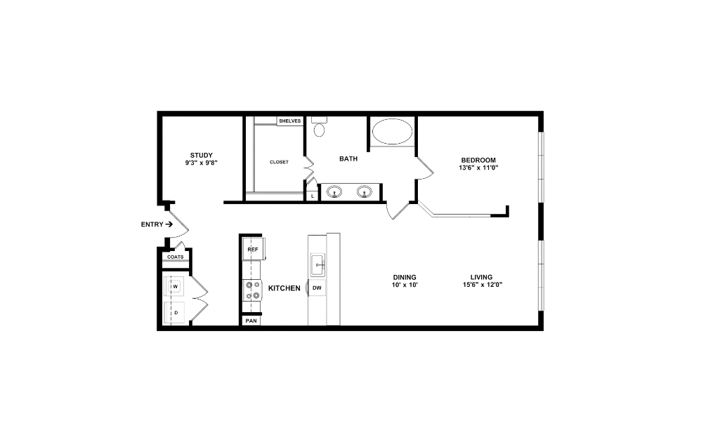 2D Flat Floorplan - B5