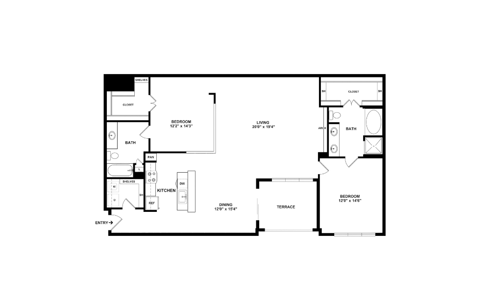 2D Flat Floorplan - C9