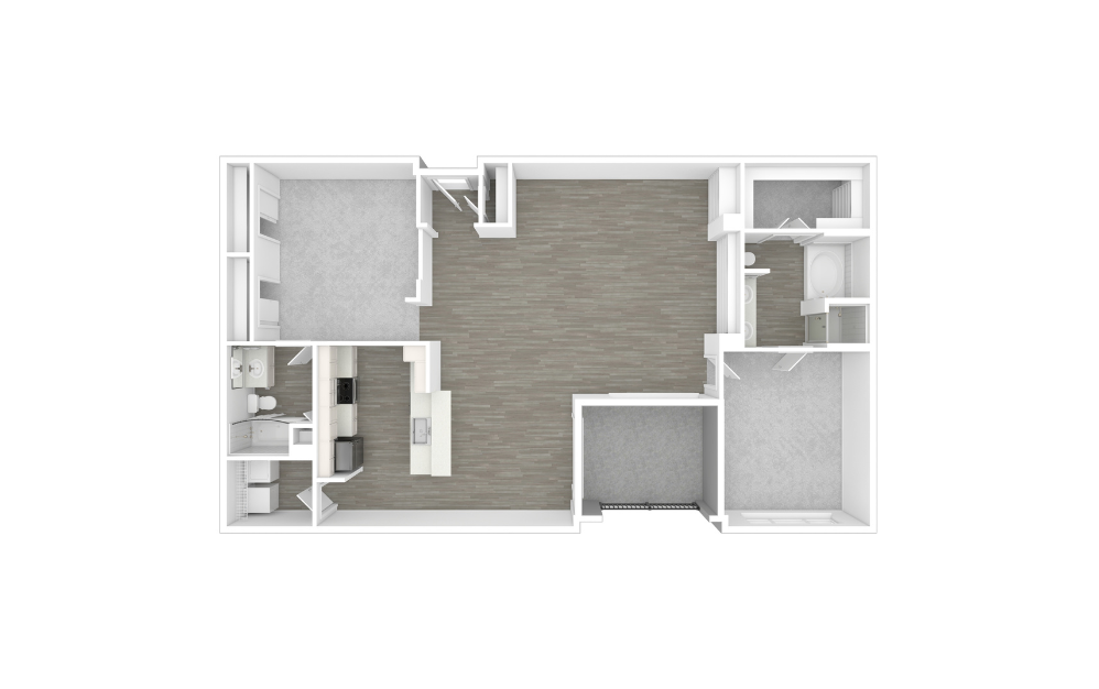 3D Unfurnished Floorplan -  C9C